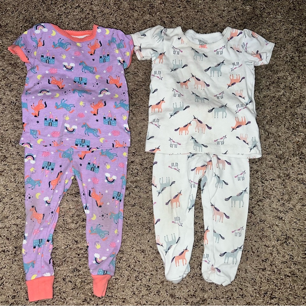 Unicorn Girls pajamas set